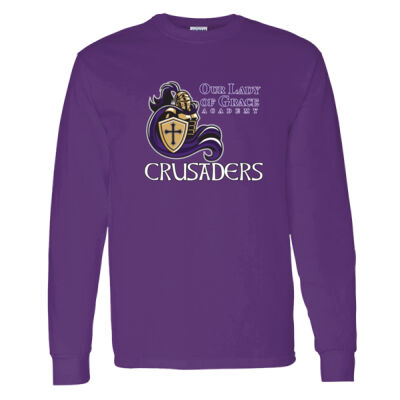 Crusaders - Heavy Cotton 100% Cotton Long Sleeve T Shirt Thumbnail