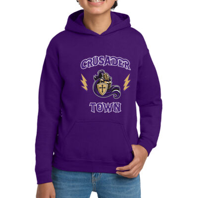 Crusader Town - Youth Heavy Blend Hooded Sweatshirt Thumbnail