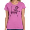 Ladies Heavy Cotton 100% Cotton T Shirt Thumbnail