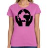 Ladies Heavy Cotton 100% Cotton T Shirt Thumbnail