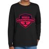 Youth Heavy Cotton 100% Cotton Long Sleeve T Shirt Thumbnail